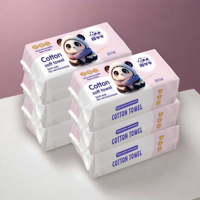 Grandpa Tan 210g 60pcs pure cotton soft towel suitable for mother and baby