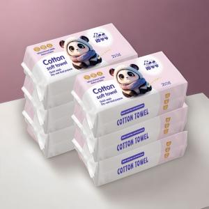 Grandpa Tan 210g 60pcs pure cotton soft towel suitable for mother and baby